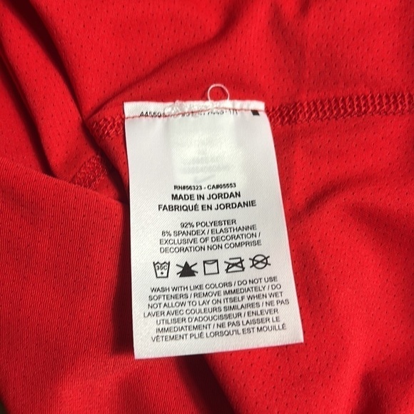Women’s Nike Pro-Top T-Shirt Red Polyester Blend Size XXL ( RN#56323 ) - Picture 9 of 9